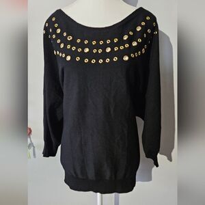 NWT Love Scarlett Grommet Trim Sweater Plus Size 3X